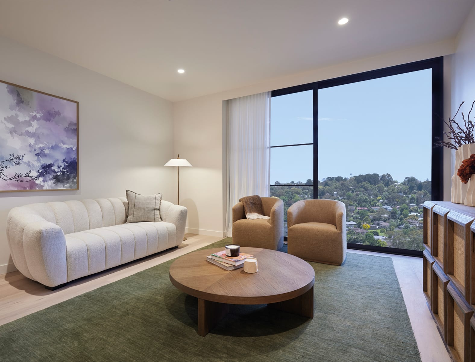 Newly completed apartment is ready for viewing!